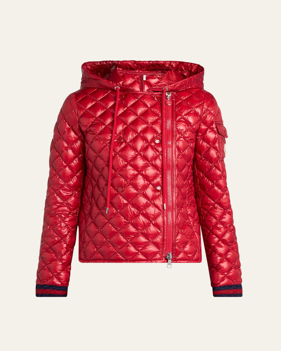 Corbelin Hooded Down Moto Jacket